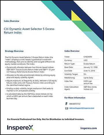 Citi Dynamic Asset Selector 5 ER Index overview